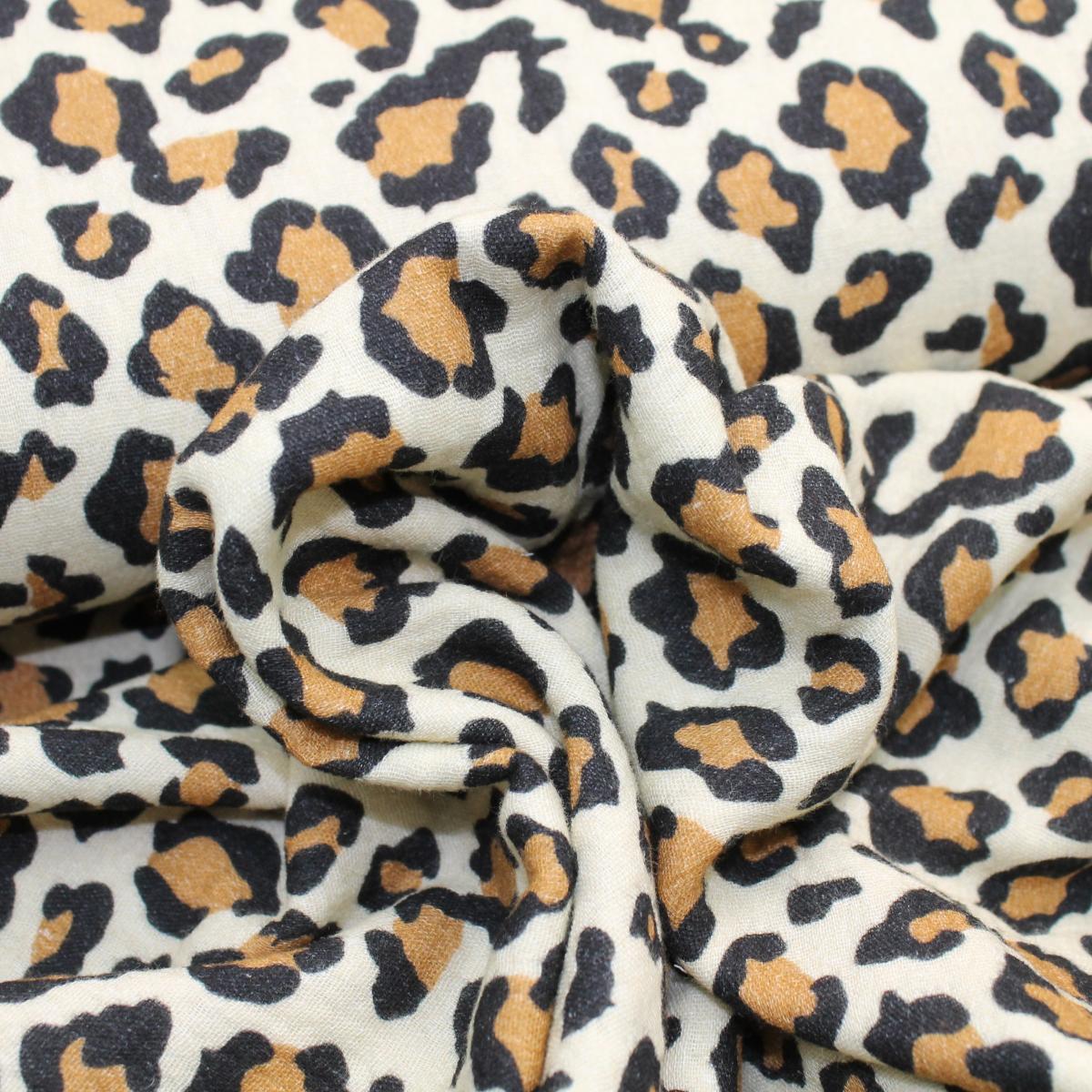 Musselin Leo - Leopardenmuster